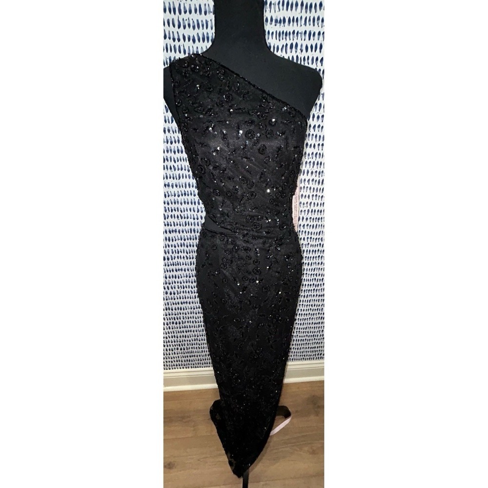NWT Mac Duggal 6084‎ Strappy Back One-Shoulder Dress Size 8 - Picture 2 of 7